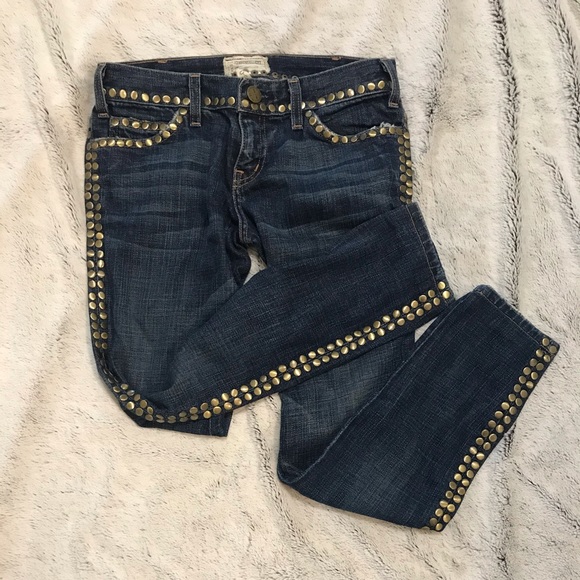 Current Elliott gold studded jeans - Picture 2 of 15